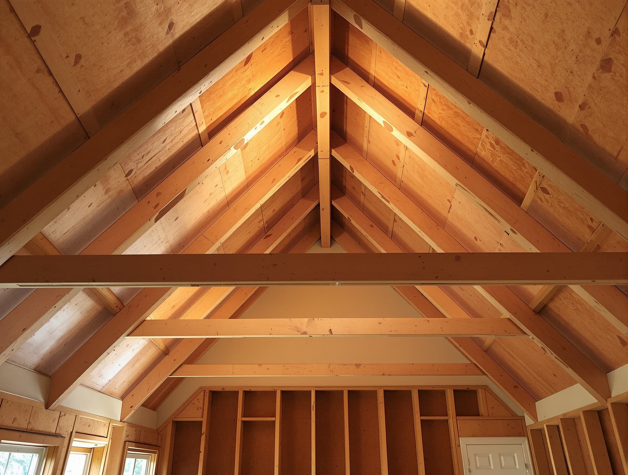 Garden City Colonial — Cathedral Ceiling Foam - before