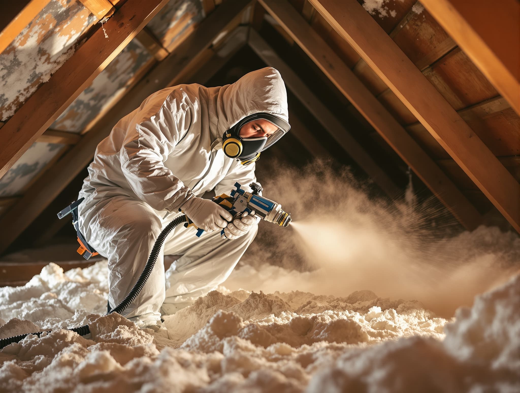 Carlos Rivera, founder of Long Island Insulation Co., on a job site